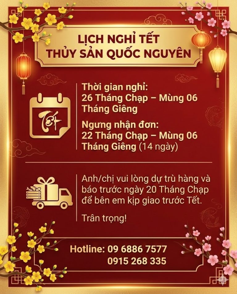 Thông Báo Về Thời Gian Ngưng Nhận Đơn Hàng Dịp Tết 2026