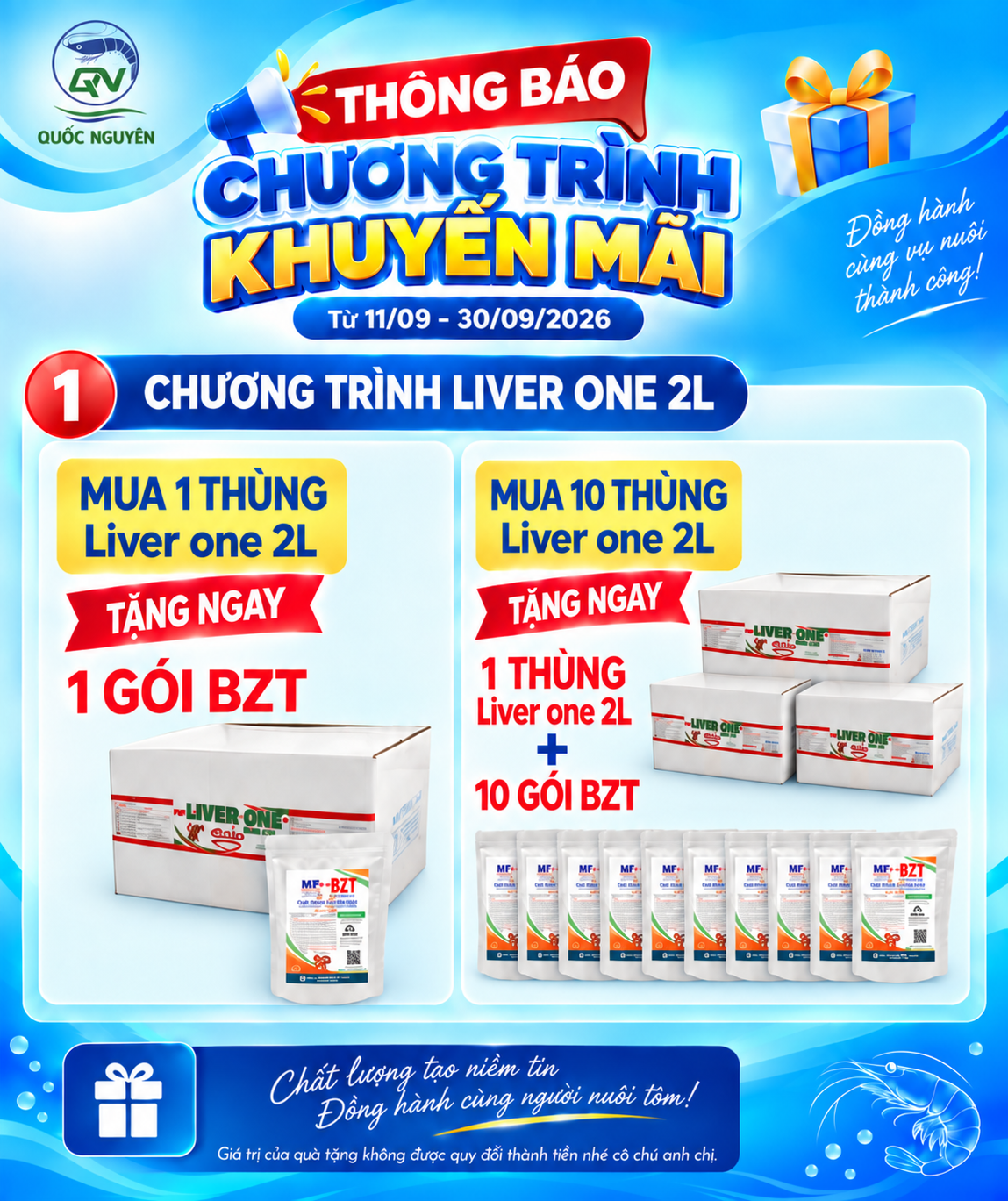 Khuyến Mãi Liver One 2L Tháng 9/2026: Mua Càng Nhiều, Quà Càng Lớn